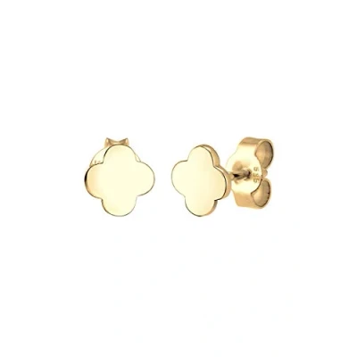 Abbildung von Elli Kleeblatt Ohrringe goldcoloured, Damen, Größe: One Size, Gold coloured