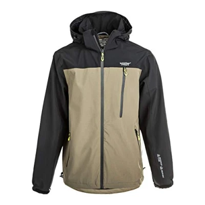 Abbildung von Weather Report Funktions Delton Outdoorjacke, Herren, Größe: Small, Black / olive