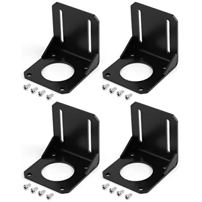 Abbildung von QWORK 4 Stück 57 schrittmotor Halterun, Nema 23 Halterung mit Befestigungs Schrauben