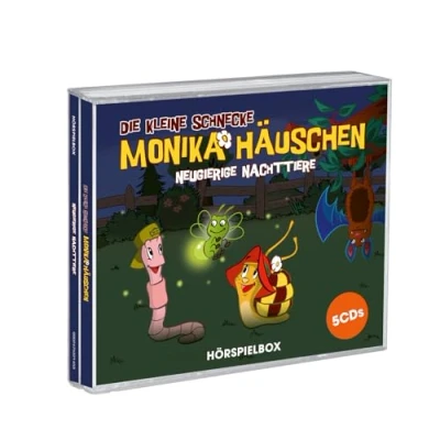 Abbildung von Die kleine Schnecke Monika Häuschen Neugierige Nachttiere 5CD Hörspielbox