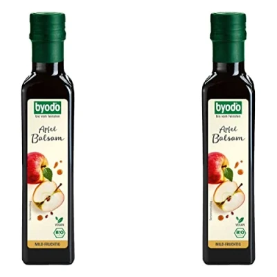 Abbildung von Byodo Bio Apfel Balsam Essig, 5% Säure Ökologischer Balsamico Vegan &amp; Glutenfrei, Doppelpack 2 x 250 ml Perfekt für Salatdressings Marinaden