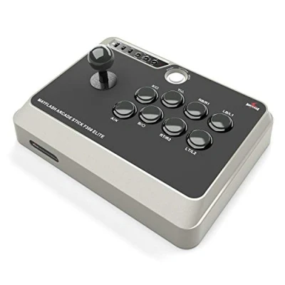 Abbildung von Mayflash Arcade Stick F300 Elite mit Sanwa Tasten und Joysticks für Xbox Series X, One, PS4, PS3, Windows, MacOS, Steam Deck, Android, NEOGEO Mini, SEGA Mega Drive, Genesis