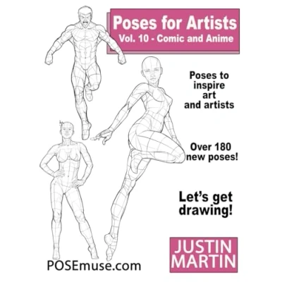 Abbildung von Poses for Artists Volume 10 Comic and Anime: An Essential Reference Figure Drawing the Human Form: Form (Inspiring Art Artists)