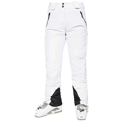 Abbildung von Trespass Galaya, White, XL, Wasserdichte Skihose mit Knöchelreißverschlüssen für Damen, X Large, Weiß