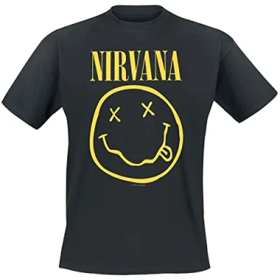 Abbildung von Nirvana T Shirt Yellow Smiley Flower Sniffin&#039;