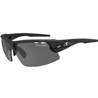 Abbildung von Tifosi Crit Half Frame Matte Black Sonnenbrille: Halbrahmen Design, austauschbare Gläser, leicht, UV Schutz, verstellbar, hydrophiles Gummi