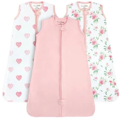 Abbildung von Mama Cheetah Baby Schlafsack, 0.5 TOG 100% Bio Baumwolle, Ideal für den Sommer, Sommerschlafsack Jungen und Mädchen, M (6 12 Monat)