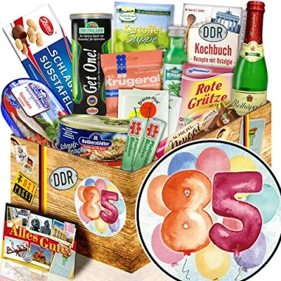 Abbildung von 85. Geburtstagsgeschenke + Ost Spezialitäten 85 Geburtstag Geschenke Frau