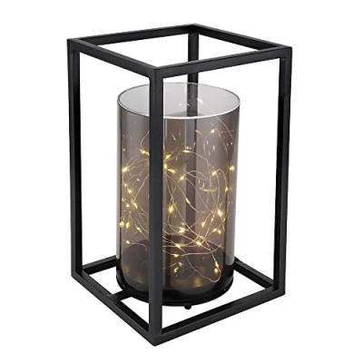 Abbildung von GLOBO LIGHTING LED Außen Stehlampe, Leuchtmittel fest verbaut, Warmweiß, Solarleuchte Outdoor Solarlampe Gartenleuchte Metallgestell