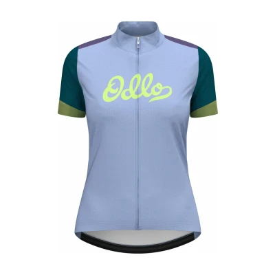 Abbildung von ODLO Essential Cyclingtrikot, Damen, Größe: 38, Blue heron