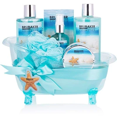 Abbildung von BRUBAKER Cosmetics Bade und Dusch Set Summer Dreams 7 teiliges Geschenkset in dekorativer Wanne
