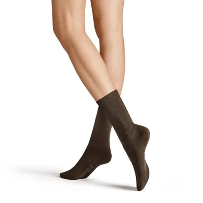 Abbildung von Hudson Damen Socken Relax Cotton druckfreier Bund Brownmel. 0763 39 42