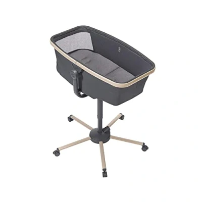 Abbildung von Maxi Cosi Alba All in 1 Stubenwagen, Einfacher Wechsel Zwischen Baby Wiege und Hochstuhl, 0 Monate 3 Jahre (15 kg), Kompatibel mit Meal kit, Beyond Graphite
