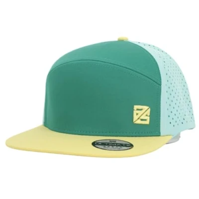 Abbildung von as ULTIMATE Snapback Cap Herren &amp; Damen Wasserabweisende Basecap Kappe für Männer Frauen Größenverstellbar (Green Turquoise Yellow)