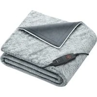 Abbildung von Beurer HD 75 Nordic Grey Green Planet Heizdecke, Wärmedecke hergestellt aus recyceltem Material, kuschelig weich, 6 Temperaturstufen, maschinenwaschbar, Abschaltautomatik, 180 x 130 cm