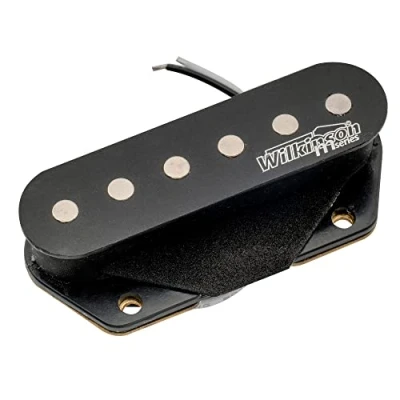 Abbildung von Wilkinson WOVT Low Gauss Vintage Nashville Keramik Telecaster Steg Tonabnehmer Pickup für Tele Style E Gitarre, Schwarz