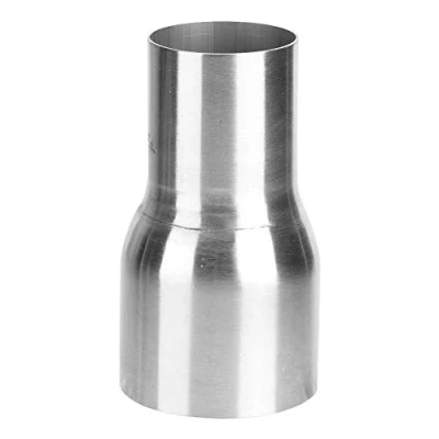 Abbildung von Auspuffrohradapter, Universal Edelstahl Auspuffrohranschlussrohradapter Reduzierstück Modifiziertes Teil(57 76MM)