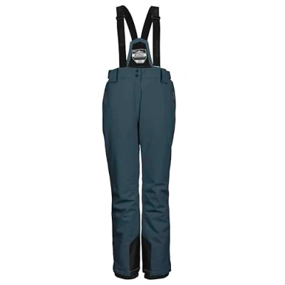 Abbildung von killtec Damen Funktionshose/Skihose mit abnehmbaren Trägern, Kantenschutz und Schneefang KSW 249 WMN SKI PNTS, hellpetrol, 46, 37559 000