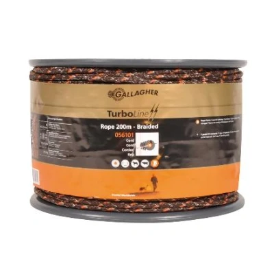 Abbildung von Weidezaunseil Turboline Cord weiß, 2x200m, Gallagher