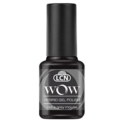 Abbildung von LCN WOW Hybrid Gel Polish Nr. 21 &quot;not a grey mouse&quot; (8ml) (grau grey) Gellack ohne Lichtgerät für bis zu 10 Tage perfekt lackierte Nägel