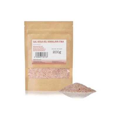 Abbildung von FRISAFRAN Himalaya salz fein 200g Rosa Kristallsalz Steinsalz Natürliche Feines Rosasalz grobes für salzmühle