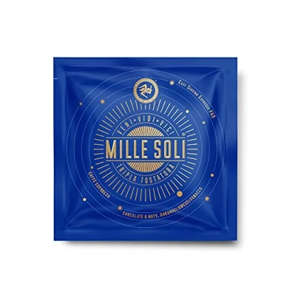 Abbildung von MilleSoli Caffè Espresso ESE Pads 50 Stück je 7g Kaffeepads Traditionelle Dreifachröstung In Handarbeit perfekte Crema und besonders säurearm