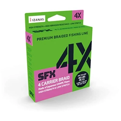 Abbildung von Sufix Sfx Hot Yellow 275m, 0,330mm Geflochtene Schnur
