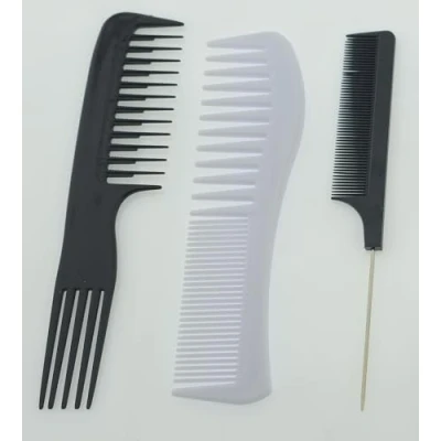 Abbildung von Kamm Set (3 er Schwarz Weiß)