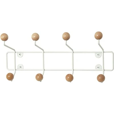 Abbildung von Present Time Garderobenhaken Saturnus Garderobe mit 8 Haken in Holzoptik