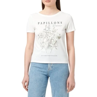 Abbildung von ONLY Kurzarmshirt &quot;ONLFREE LIFE S/S CROSS BACK TOP BOX JRS&quot;, mit glänzendem Druck