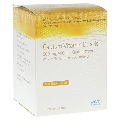 Abbildung von CALCIUM VITAMIN D3 acis 500 mg/400 I.E. 100 St