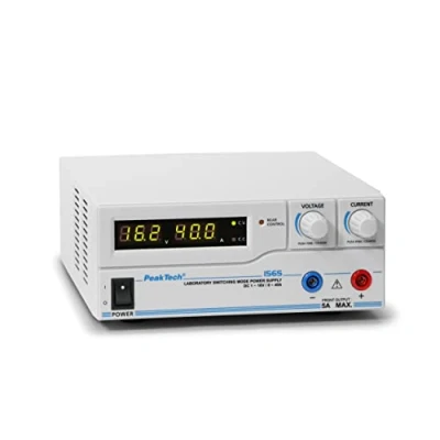 Abbildung von PeakTech Ahrensburg 1565 Labor Schaltnetzteil DC 1 16 V / 0 40 A mit USB, Vollständige Fernsteuerung von Spannung und Strom, Programmierbare Zyklen der Strom Spannungsausgabe