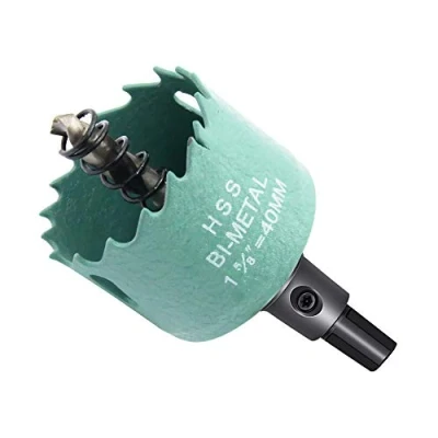 Abbildung von Lochsäge 40 mm,LAIWEI Bohrer zum Bohren in Holz, Dünnblech, Alu Profilen, PVC, etc. Scharfes und langlebiges Bohrwerkzeug