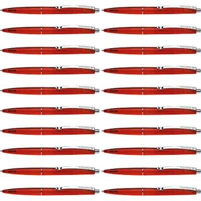 Abbildung von Schneider 132002 K20 Icy Colours Kugelschreiber (Schreibfarbe: rot, Mittel, dokumentenecht) 20er Pack, rot
