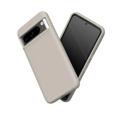 Abbildung von RhinoShield Case kompatibel mit [Pixel 8 Pro] SolidSuit Stoßdämpfende &amp; schlanke Schutzhülle Premium Finish 3.5 Meter Fallschutz Sandbeige