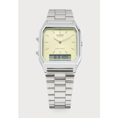 Abbildung von Casio Unisex Uhr silvercoloured/goldcoloured, Größe: One Size, Silver coloured/gold coloured