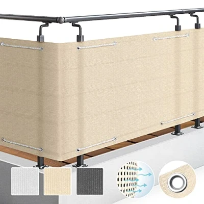 Abbildung von Sol Royal Balkonsichtschutz SolVision HB2 HDPE Balkonumspannung 300x90cm