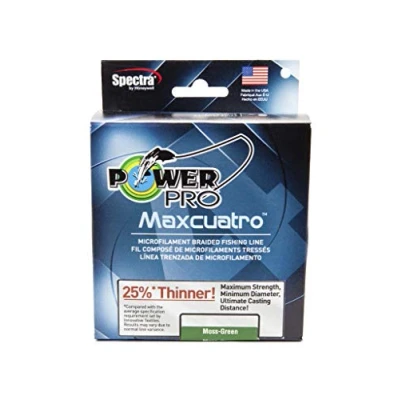 Abbildung von PowerPro Unisex Erwachsene 33400200500E Maxcuatro Geflochtene Angelschnur, Mehrfarbig/Meereswellen (Ocean Tides), One Size