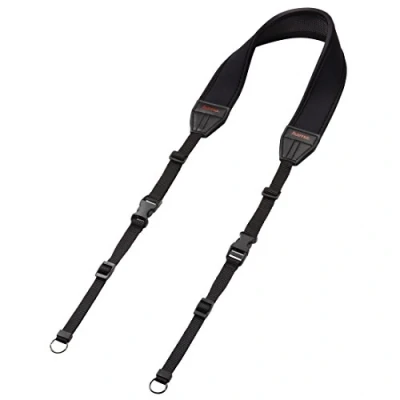 Abbildung von Hama Kameragurt Neopren, längenverstellbar (90 130 cm) mit integrierter Handschlaufe, schwarz