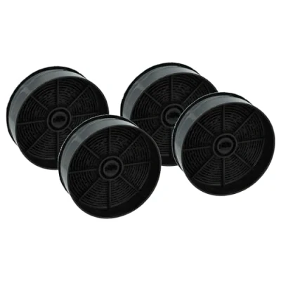 Abbildung von vhbw 4x Aktivkohlefilter kompatibel mit Ikea 103.891.42, NEW FLEXA, UTDRAG Dunstabzugshaube 12,4 cm