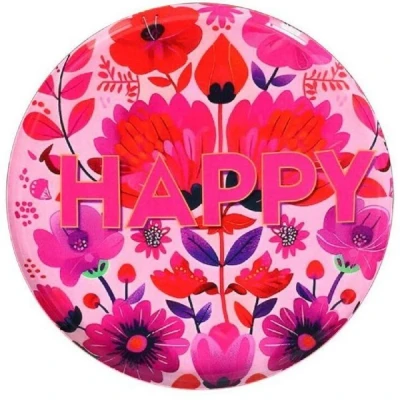 Abbildung von Giftcompany Tablett Dekotablett Love Trays Happy (17,7cm)