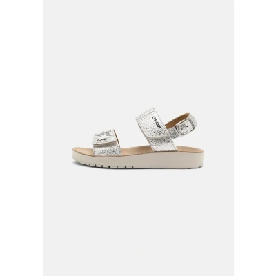 Abbildung von Geox Costarei Riemensandalette für Kinder, Größe: 39, Silver Schuhe