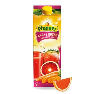 Abbildung von Pfanner A+C+E Rosso Mehrfruchtgetränk (1 x 2 l) min. 27% Fruchtgehalt ACE vitamin reiches Getränk Multivitamin Fruchtgetränk im TetraPack