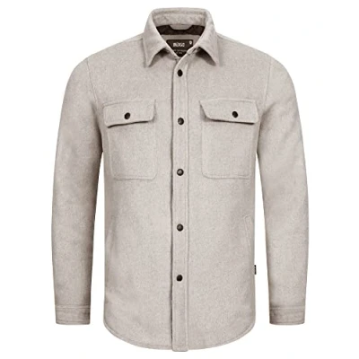 Abbildung von Indicode Jeans Henderson Übergangsjacke, Herren, Größe: Medium, Grey mix