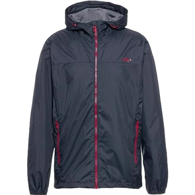 Abbildung von CMP Regenjacke für Herren mit Kapuze, Anthrazit, 52