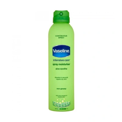 Abbildung von Vaseline Body Lotion Spray Aloe Soothe für die Pflege trockener Haut 190ml