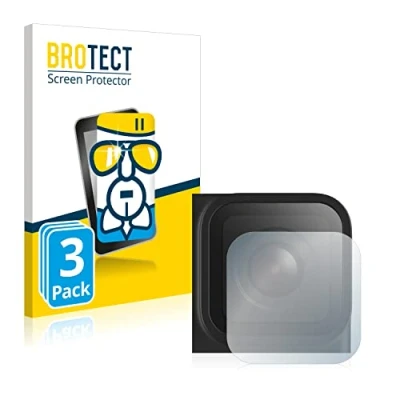 Abbildung von BROTECT Schutzglas für GoPro Hero 9 Black (Linse) (3 Stück) Schutzfolie Panzer Folie Glas [Extrem Kratzfest 9H, Anti Fingerprint, Ultra Transparent]