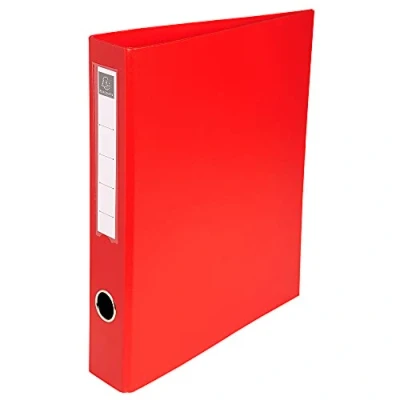 Abbildung von Exacompta 51640E Ringbuch (4 Ringe, Rücken 60mm, kaschierter Karton, PVC, DIN A4) 1 Stück zufällige farbe