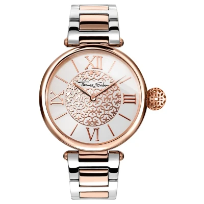 Abbildung von Thomas SABO Karma Uhr, Damen, Größe: One Size, Silberfarben/roségoldfarben