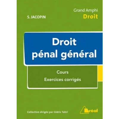Abbildung von Droit pénal général: cours exercices corrigés